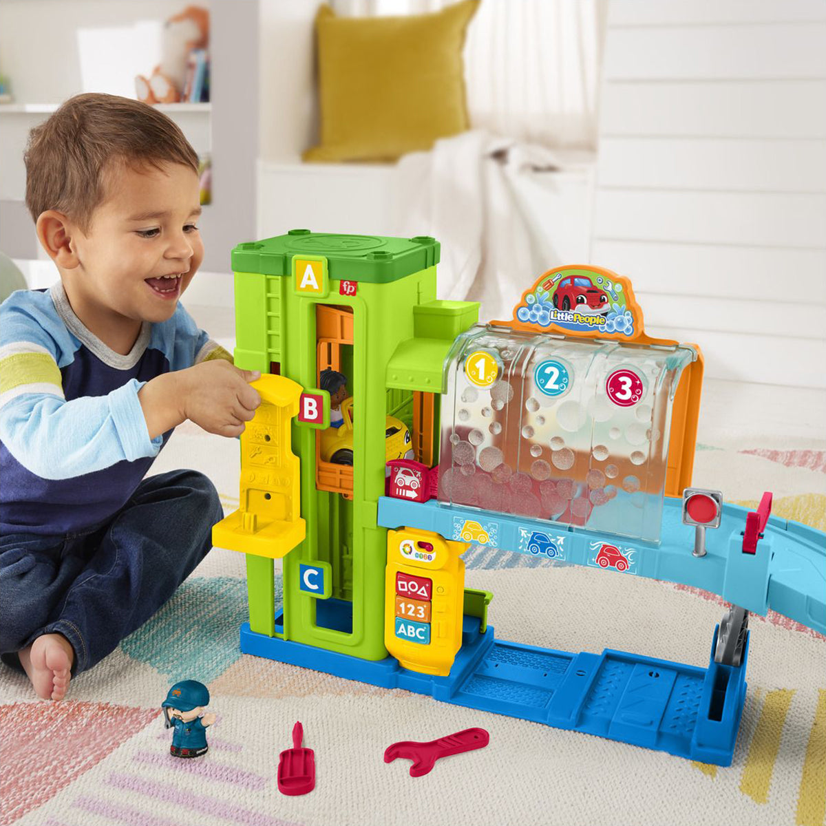 Fisher Price Little People Light-Up Learning Garage
