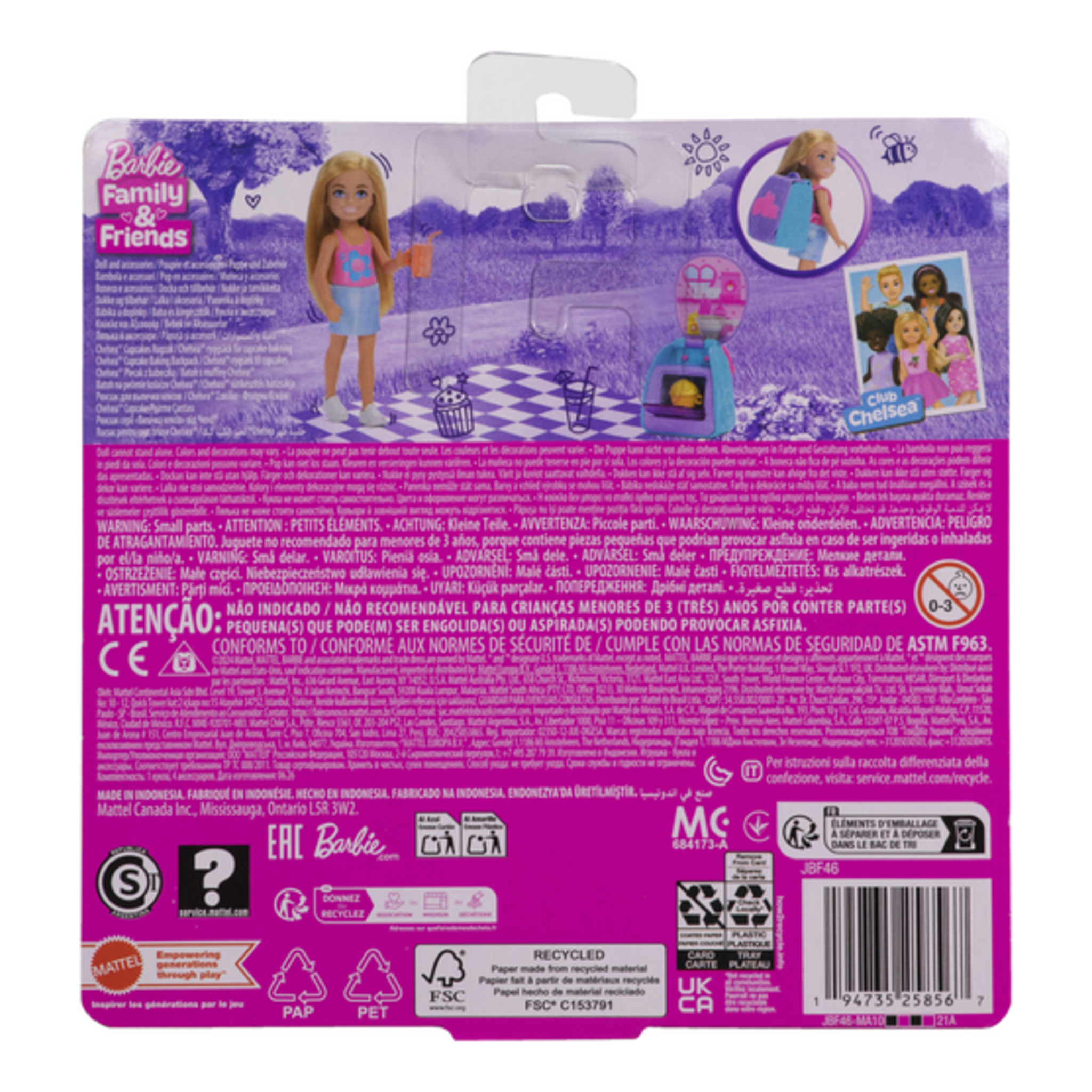 Barbie Chelsea Backpack Playset and Doll