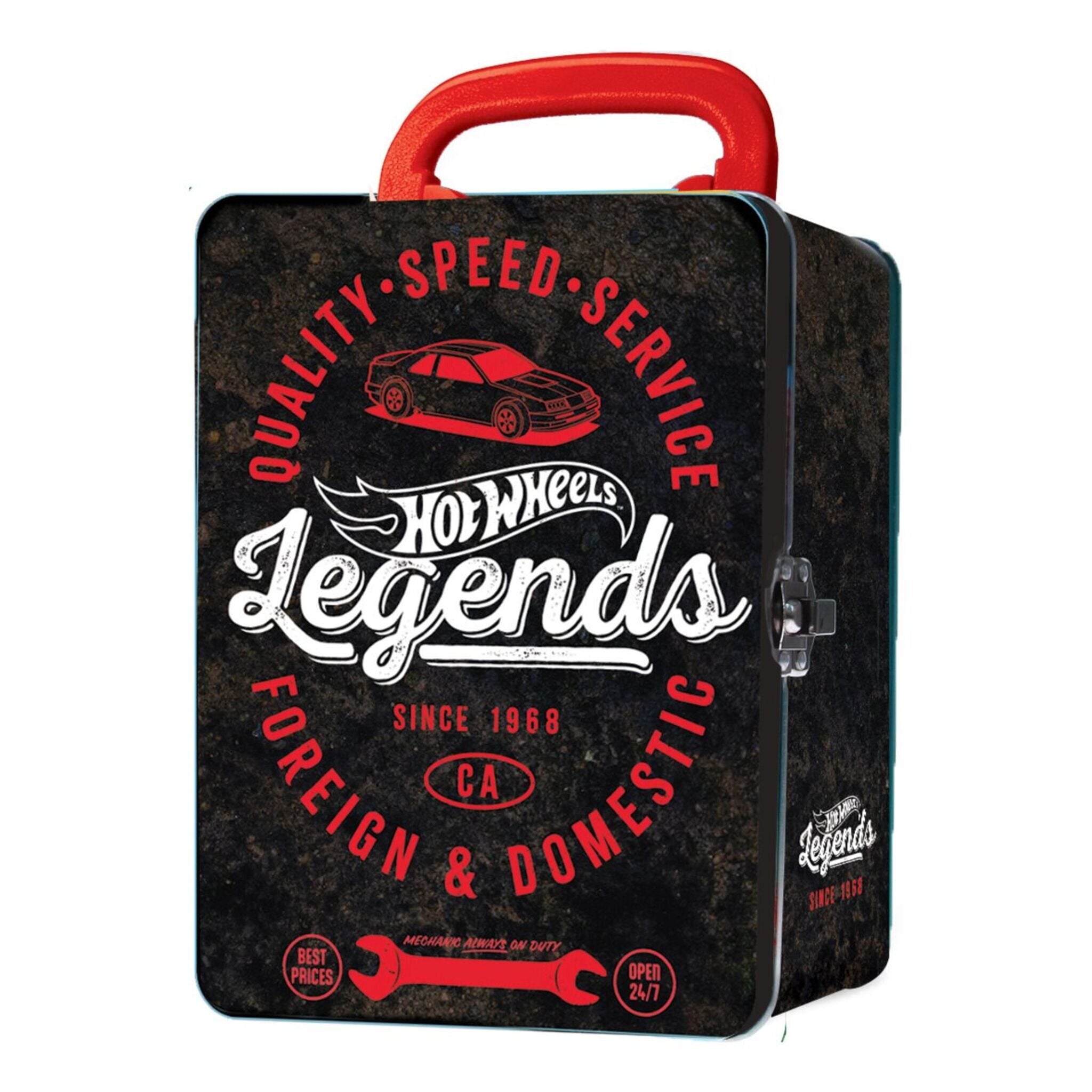 Vintage Hot Wheels Tin Car Storage Case BLK