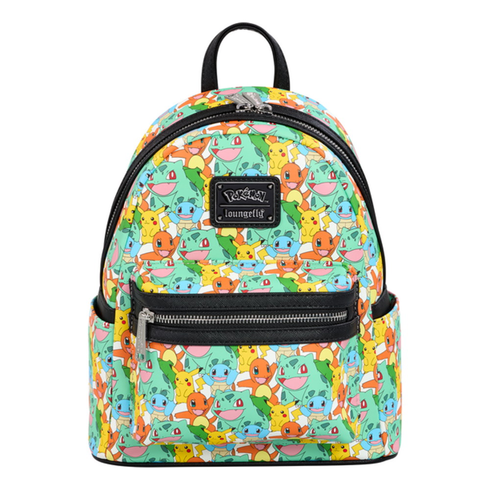 Loungefly - Pokemon Pikachu and Starters Mini Backpack