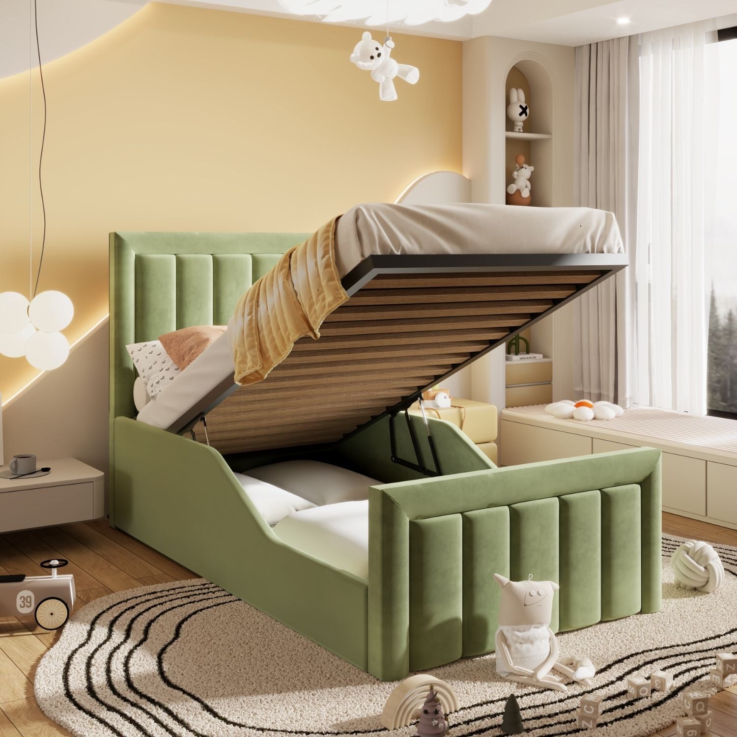 Plush Velvet Light Green