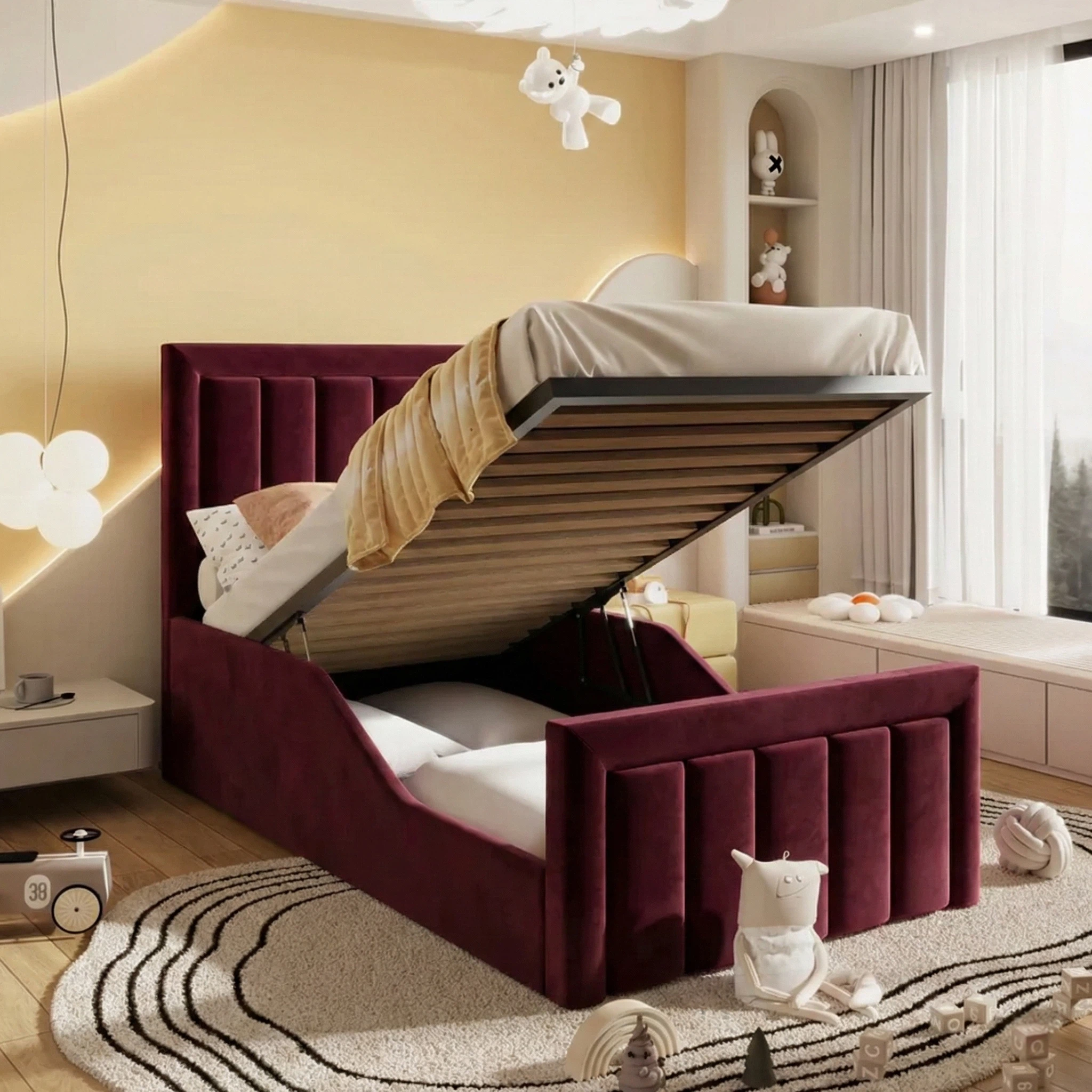 Plush Velvet Burgundy