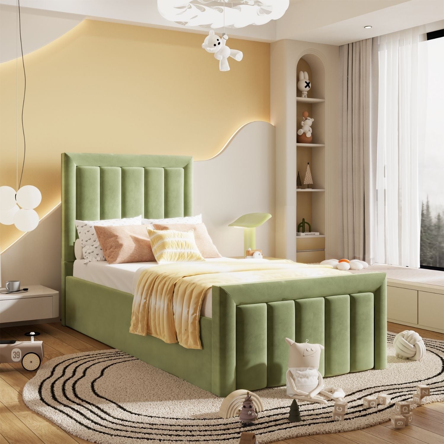 Plush Velvet Light Green
