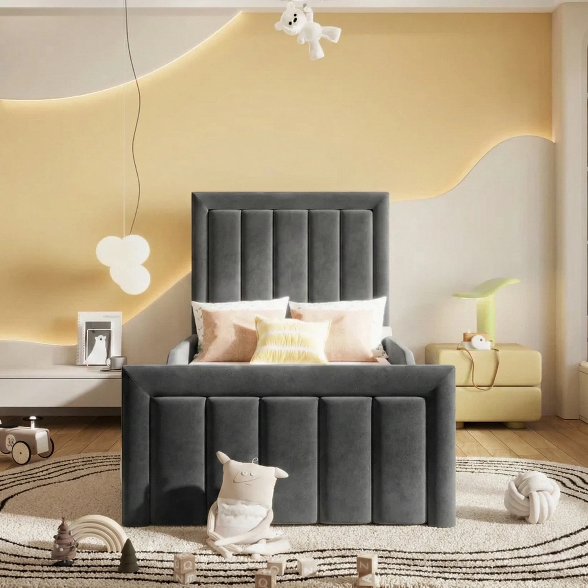 Plush Velvet Charcoal