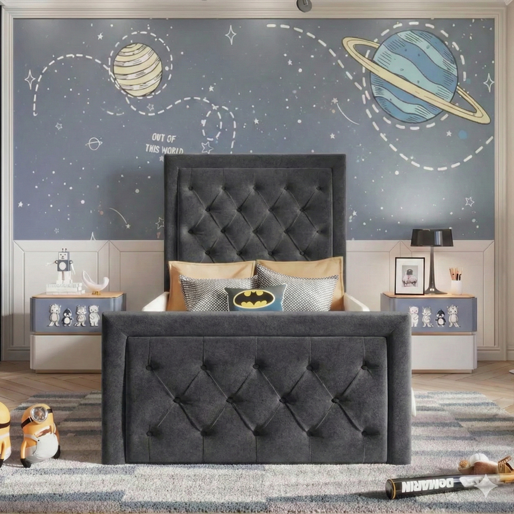 Plush Velvet  Charcoal