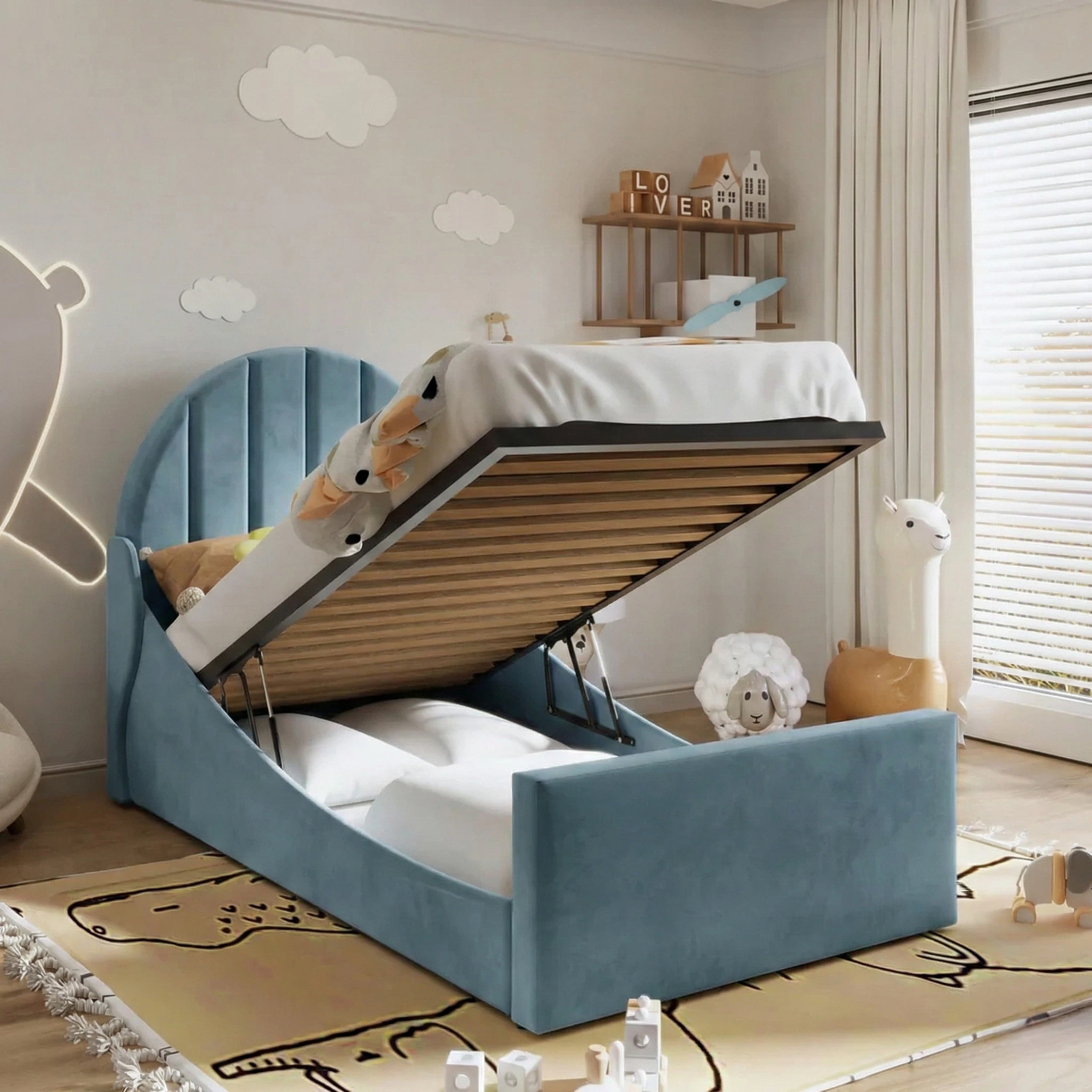 Plush Velvet Ice Blue