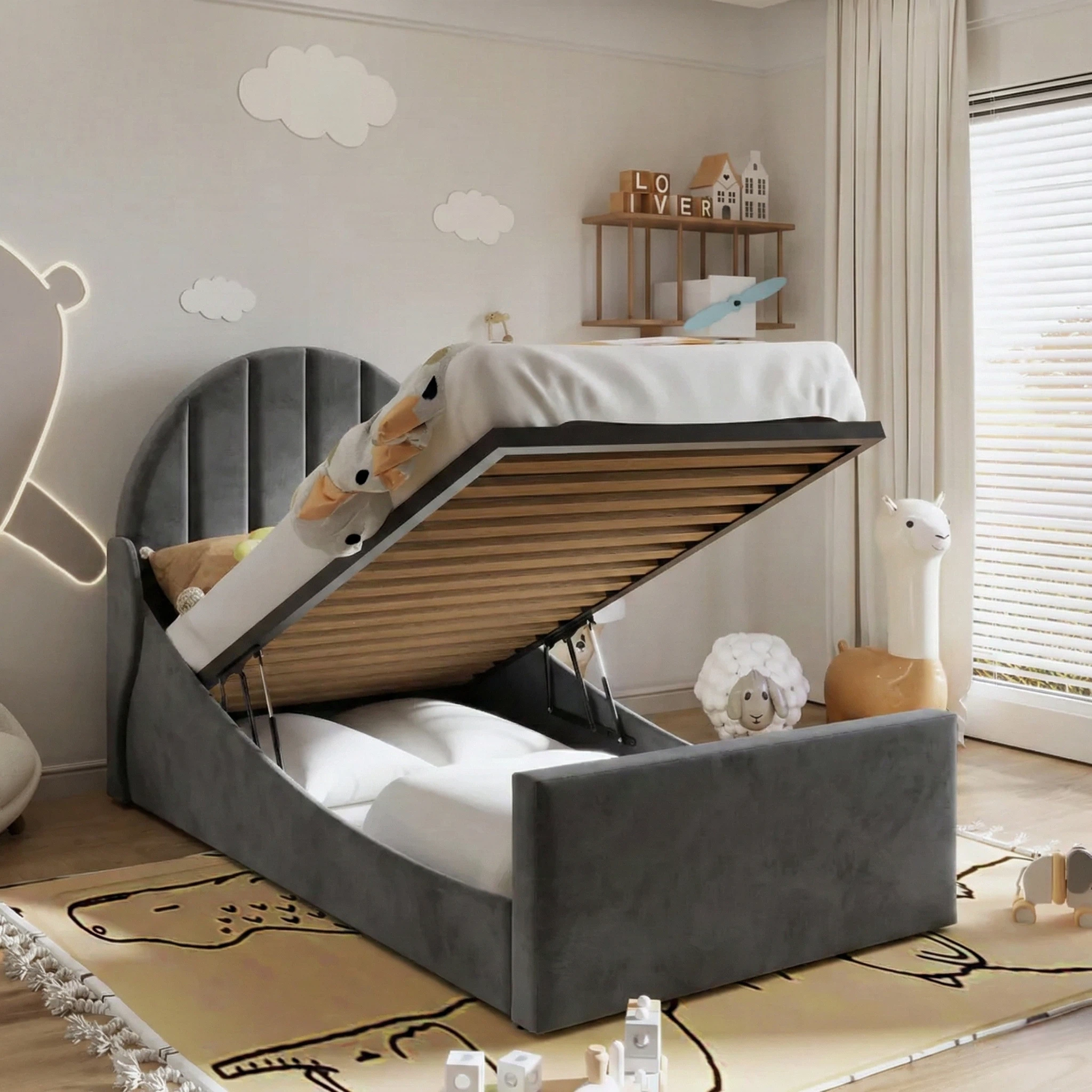 Plush Velvet Charcoal