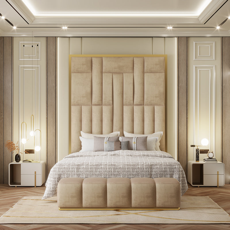 Chelsea Gold Premium Abstract Bed Frame