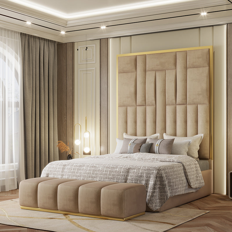 Chelsea Gold Premium Abstract Bed Frame