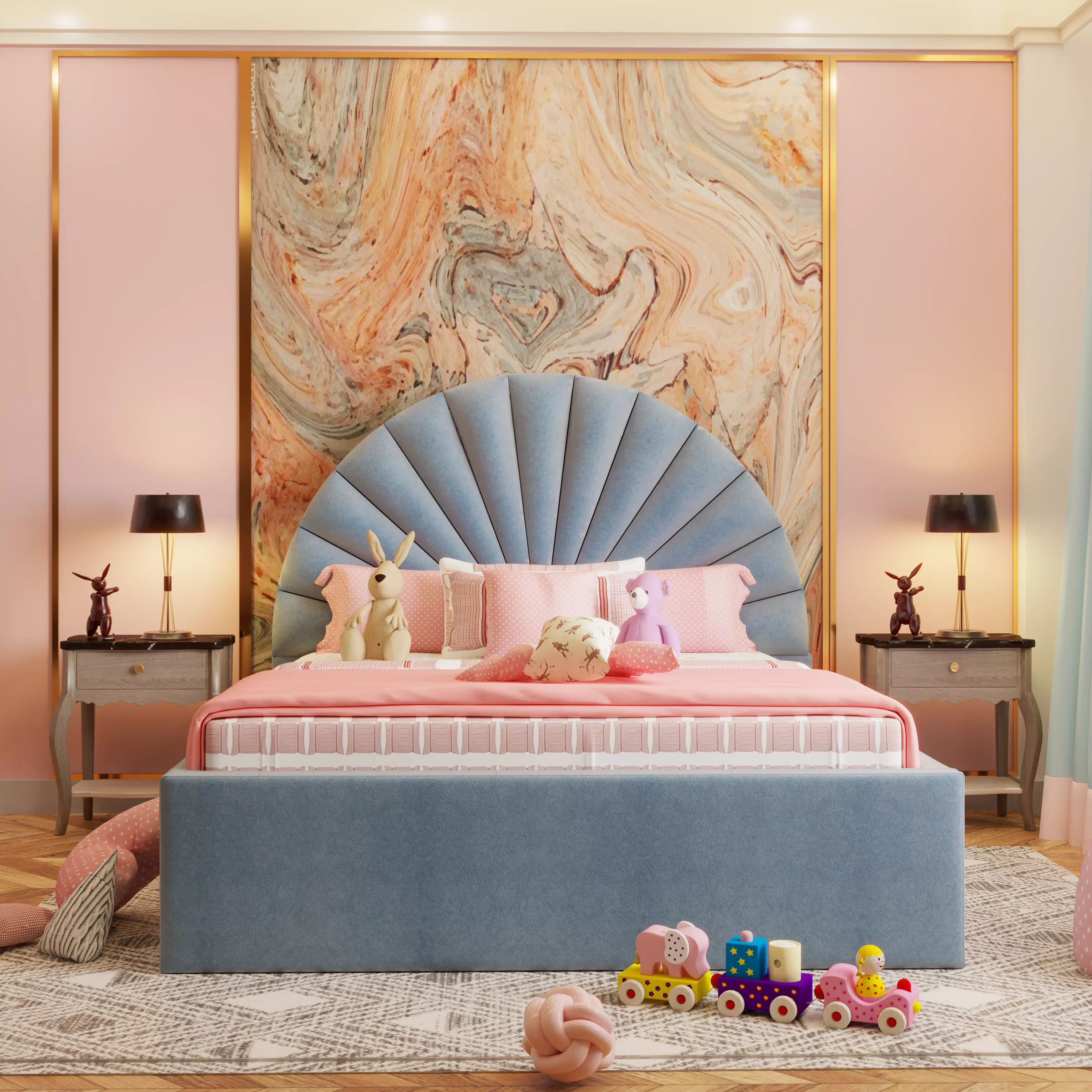 Plush Velvet Ice Blue