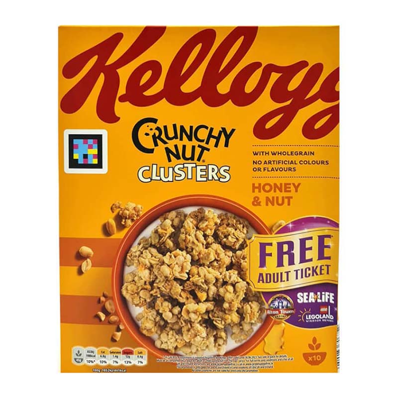 Kellogg's Crunchy Nut Clusters Honey & Nut - Babyfair Ltd