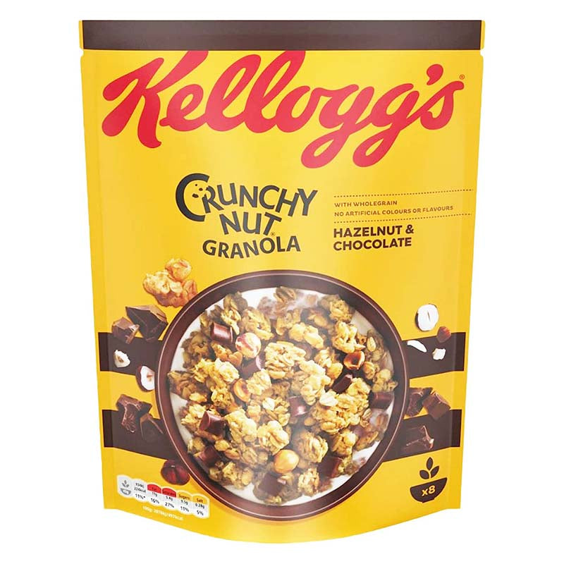 Kellogg's Crunchy Nut Hazelnut & Chocolate Granola - Babyfair Ltd