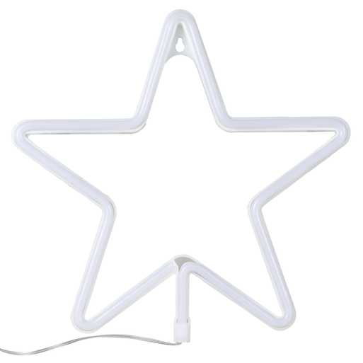 Large Pink Light Up Christmas Star Neon Light - Babyfair Ltd