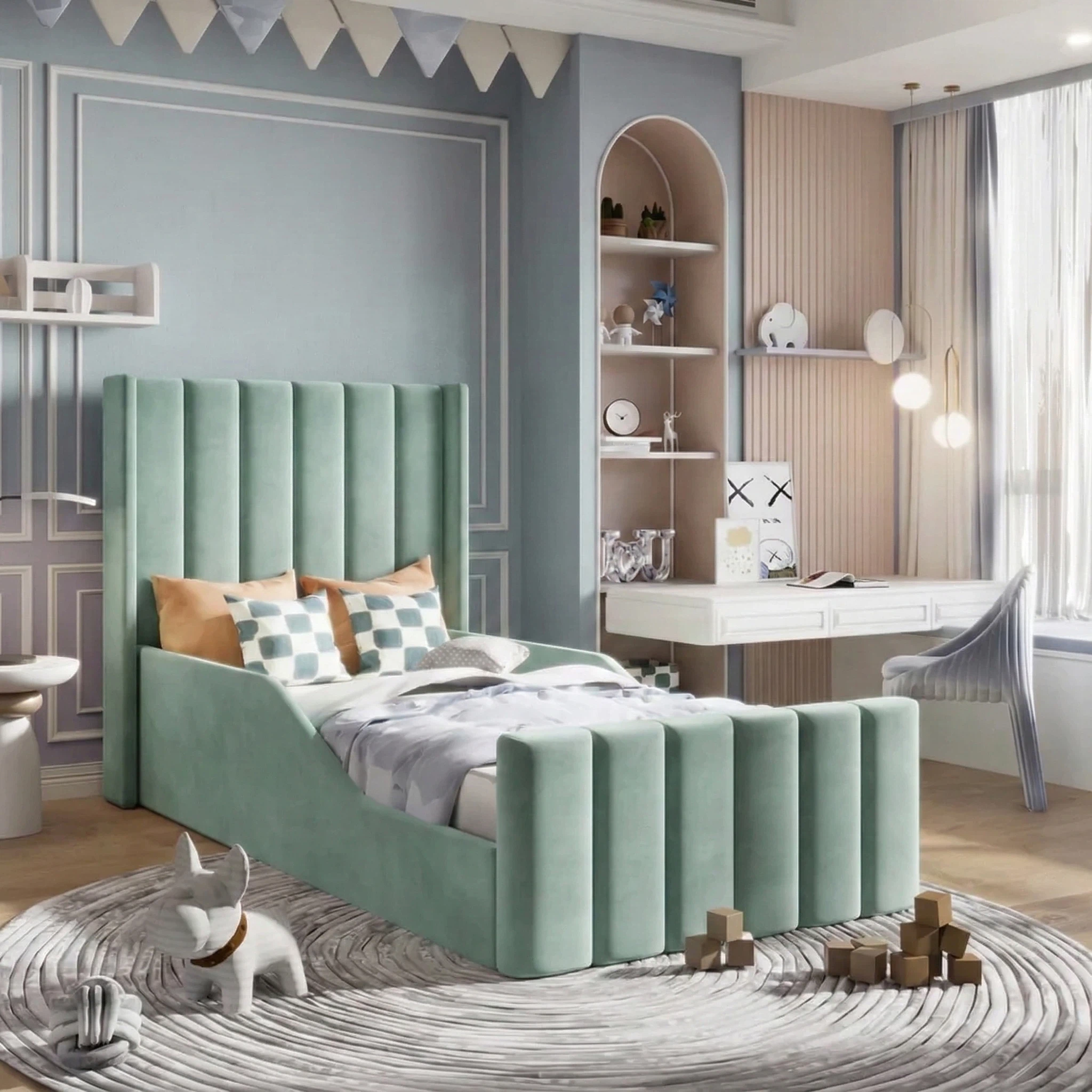 Plush Velvet Seafoam