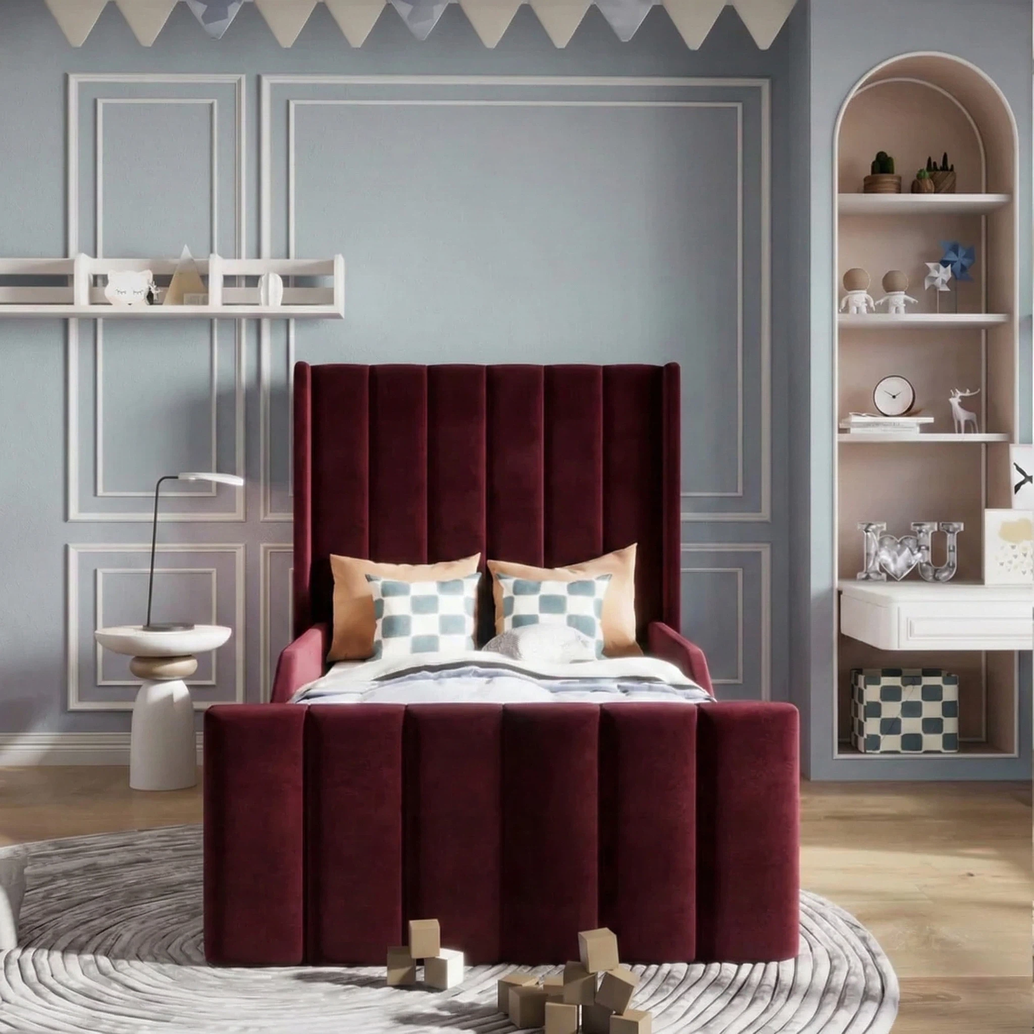 Plush Velvet Burgundy