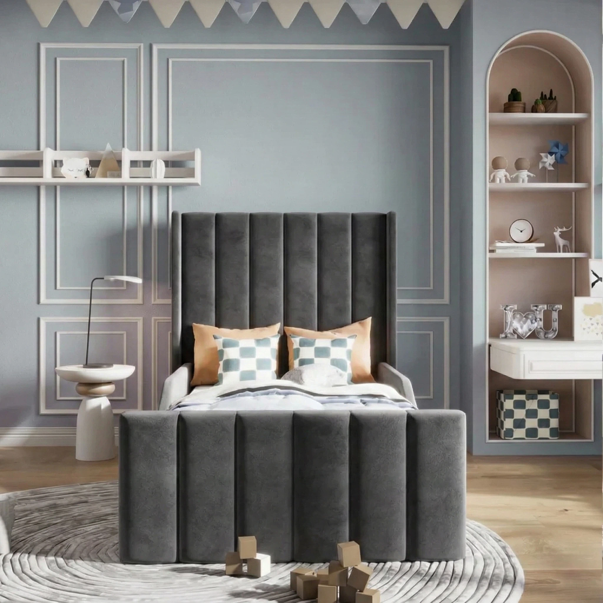 Plush Velvet Charcoal