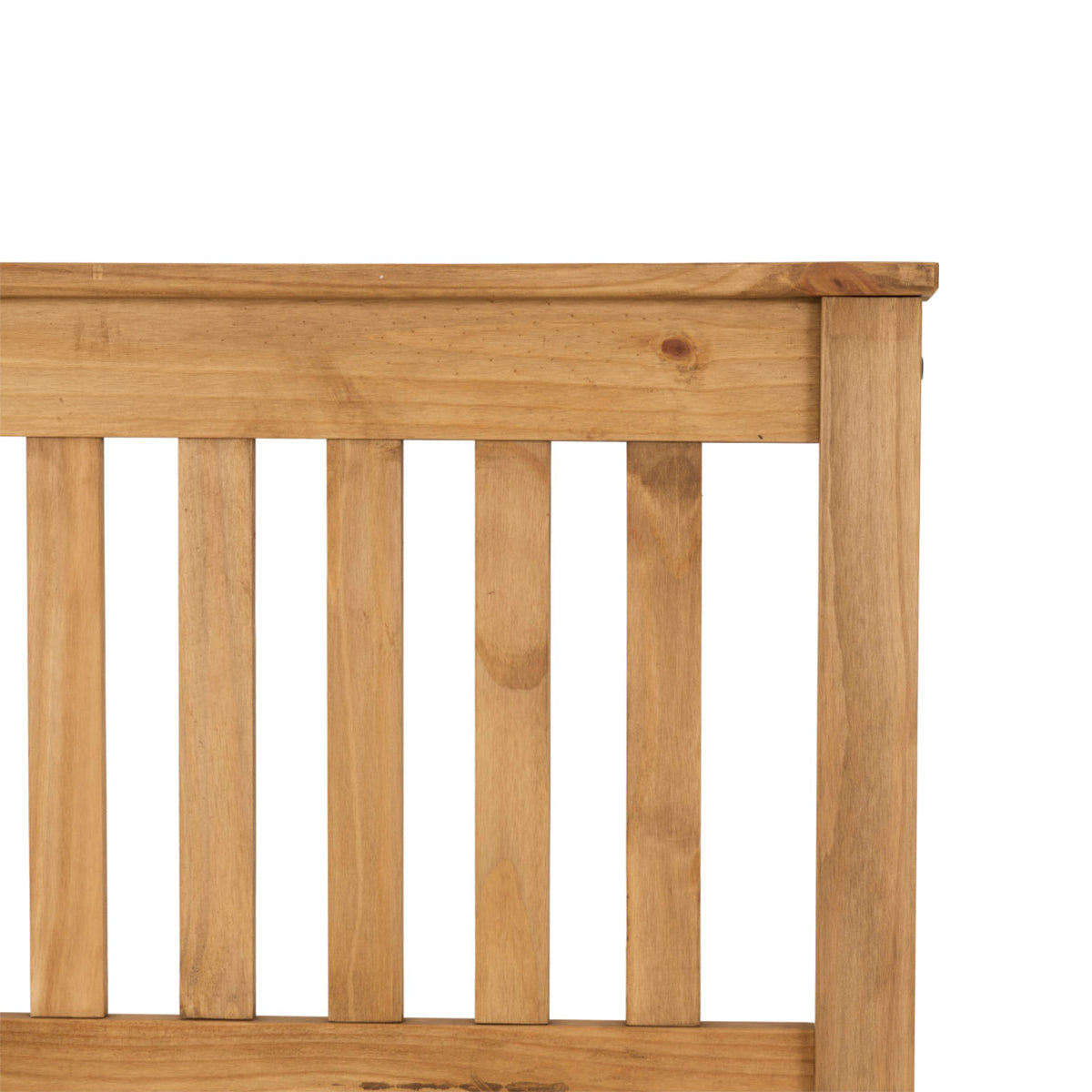 Monaco 3FT Bed High Foot End - Distressed Waxed Pine