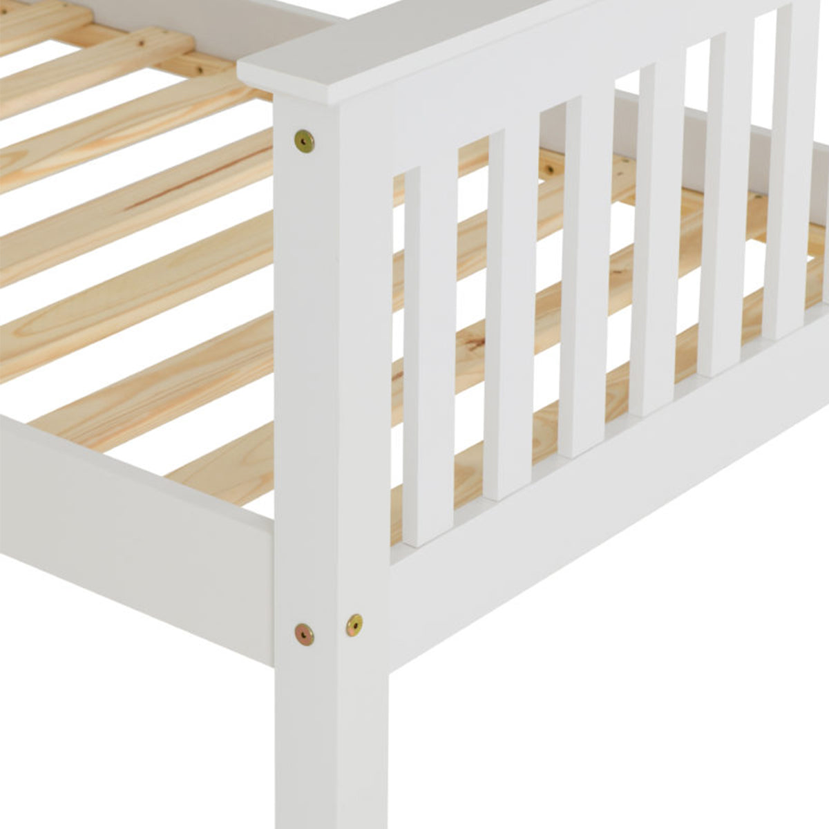 Monaco 3FT Bed High Foot End - White