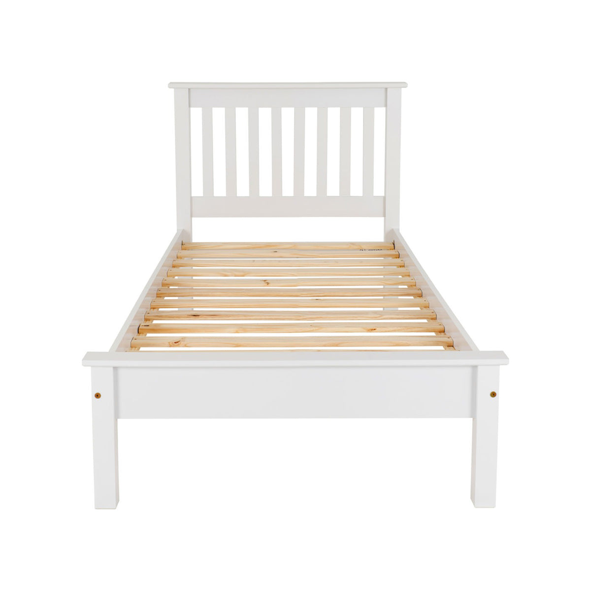 Monaco 3FT Bed Low Foot End - White