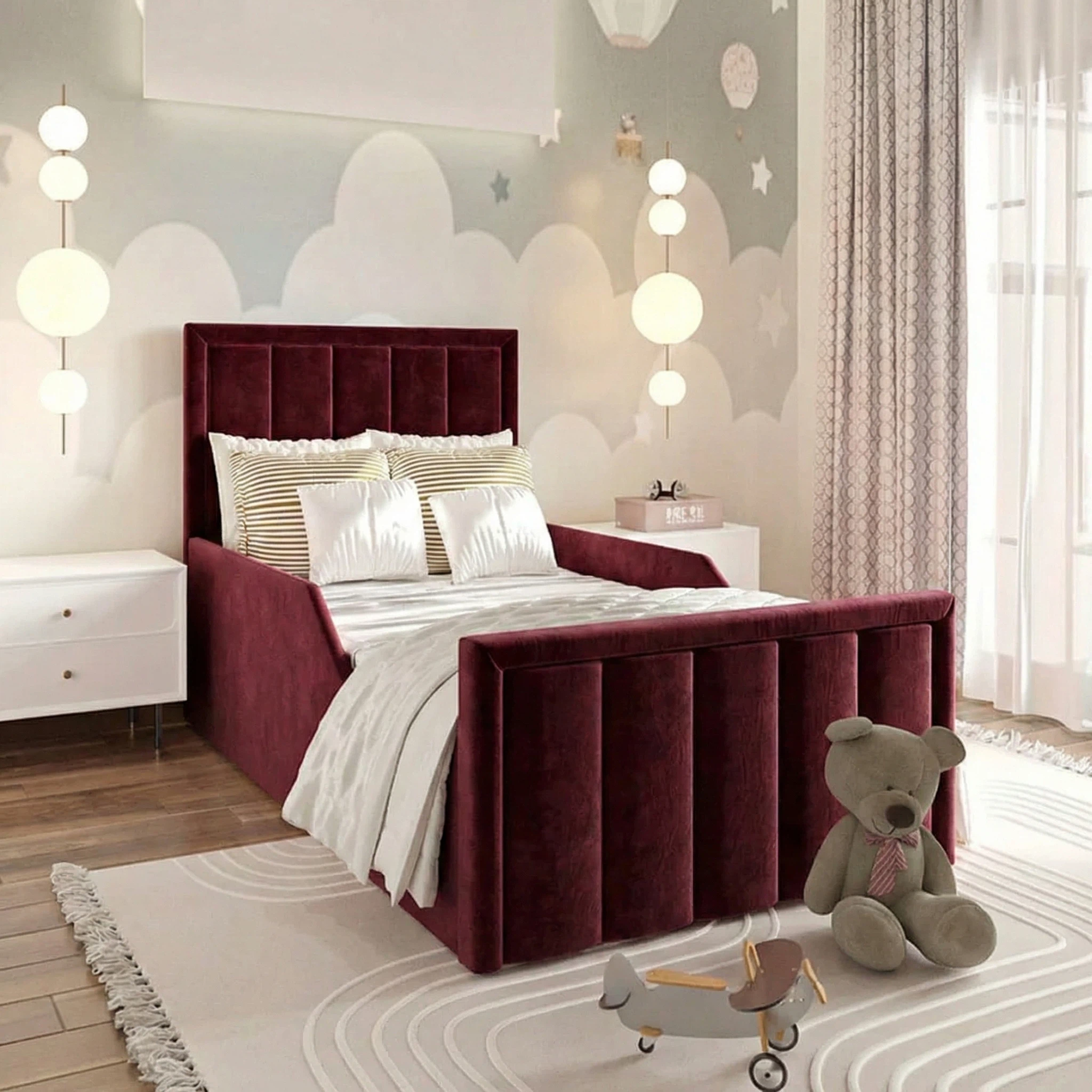 Plush Velvet Burgundy