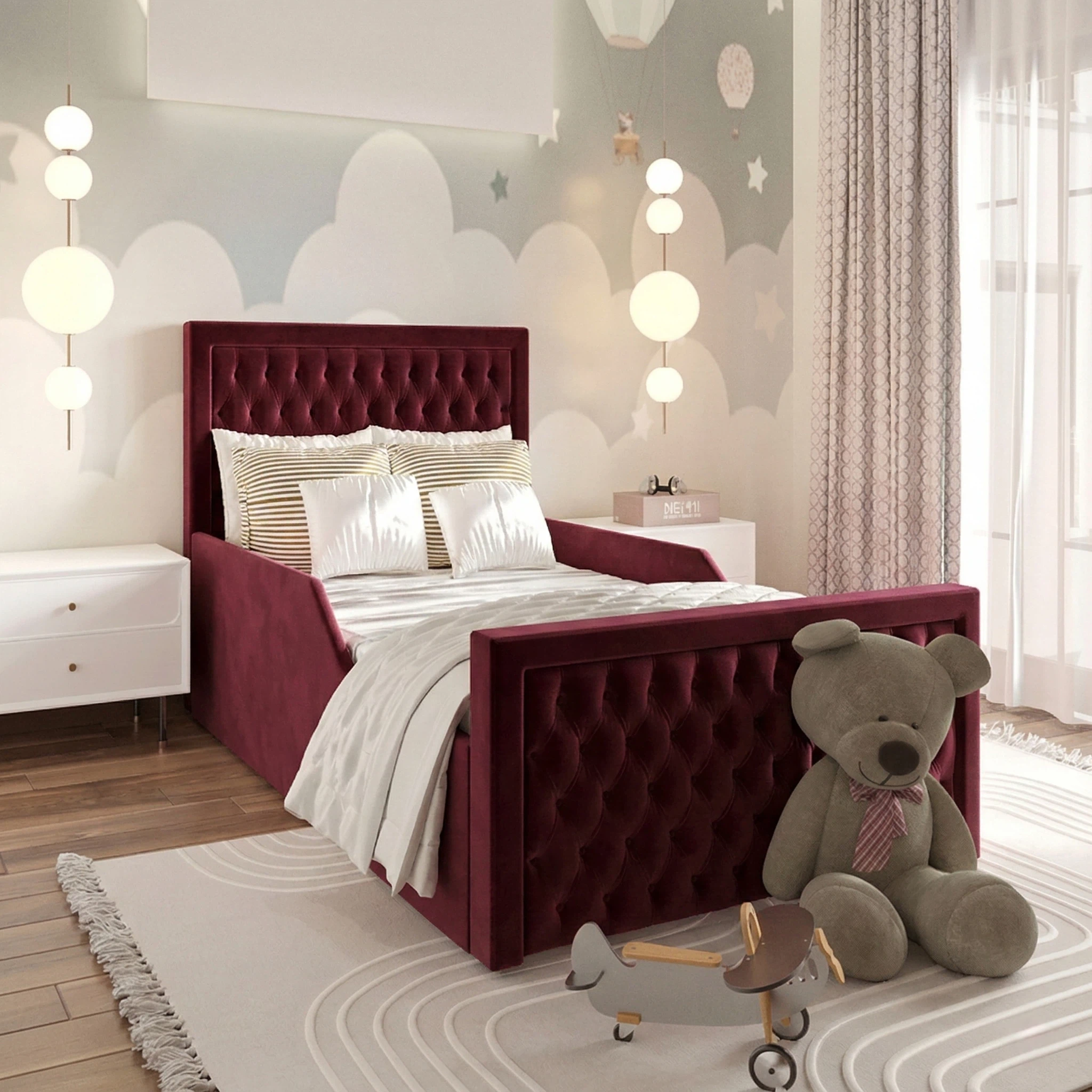 Plush Velvet Burgundy