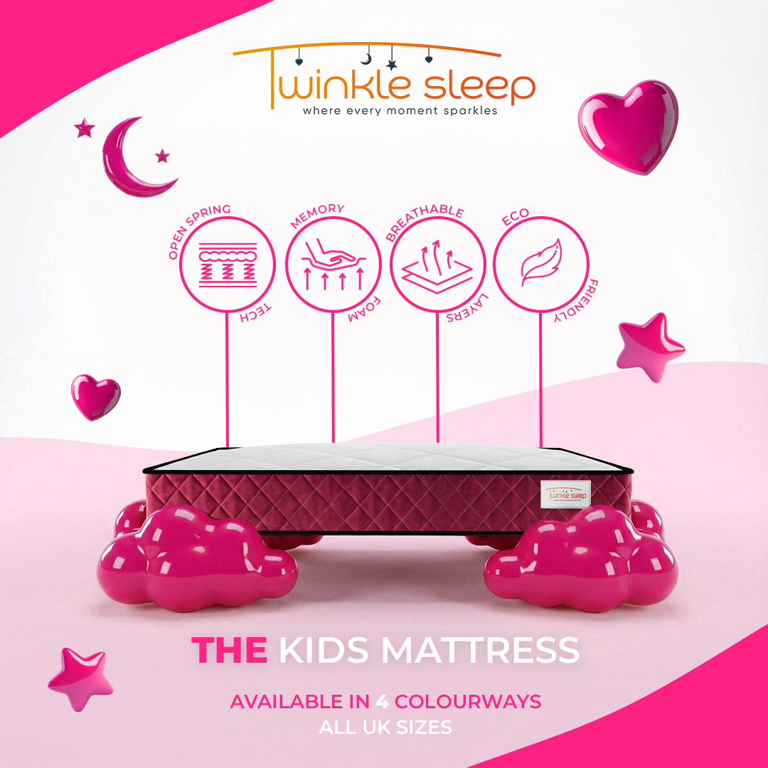 Twinkle Sleep Pink Kids Mattress
