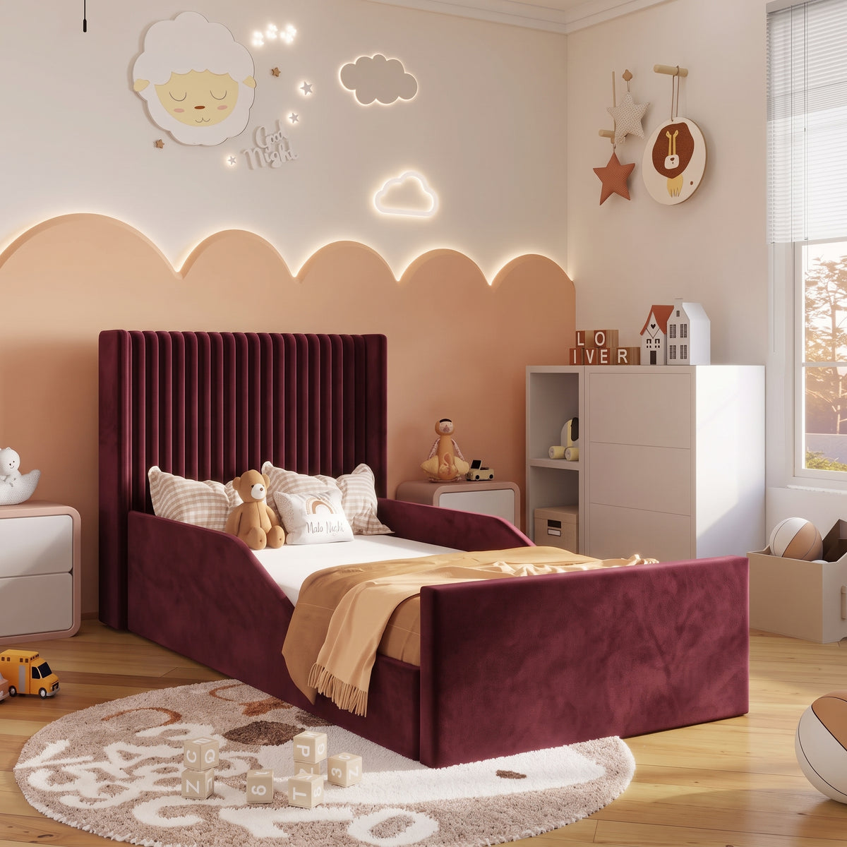 Plush Velvet Burgundy