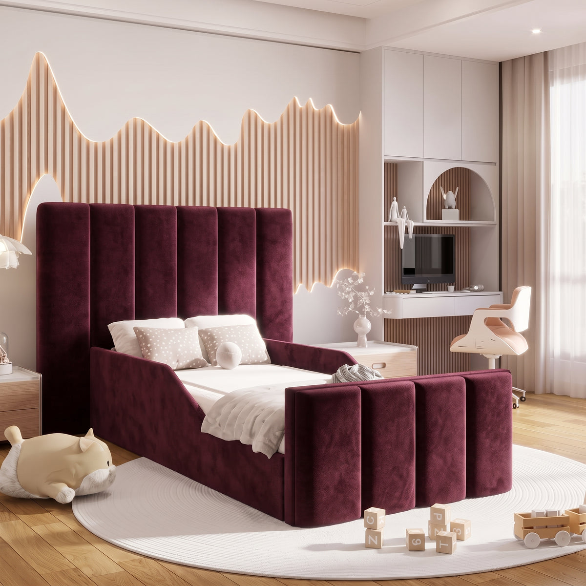 Plush Velvet Burgundy