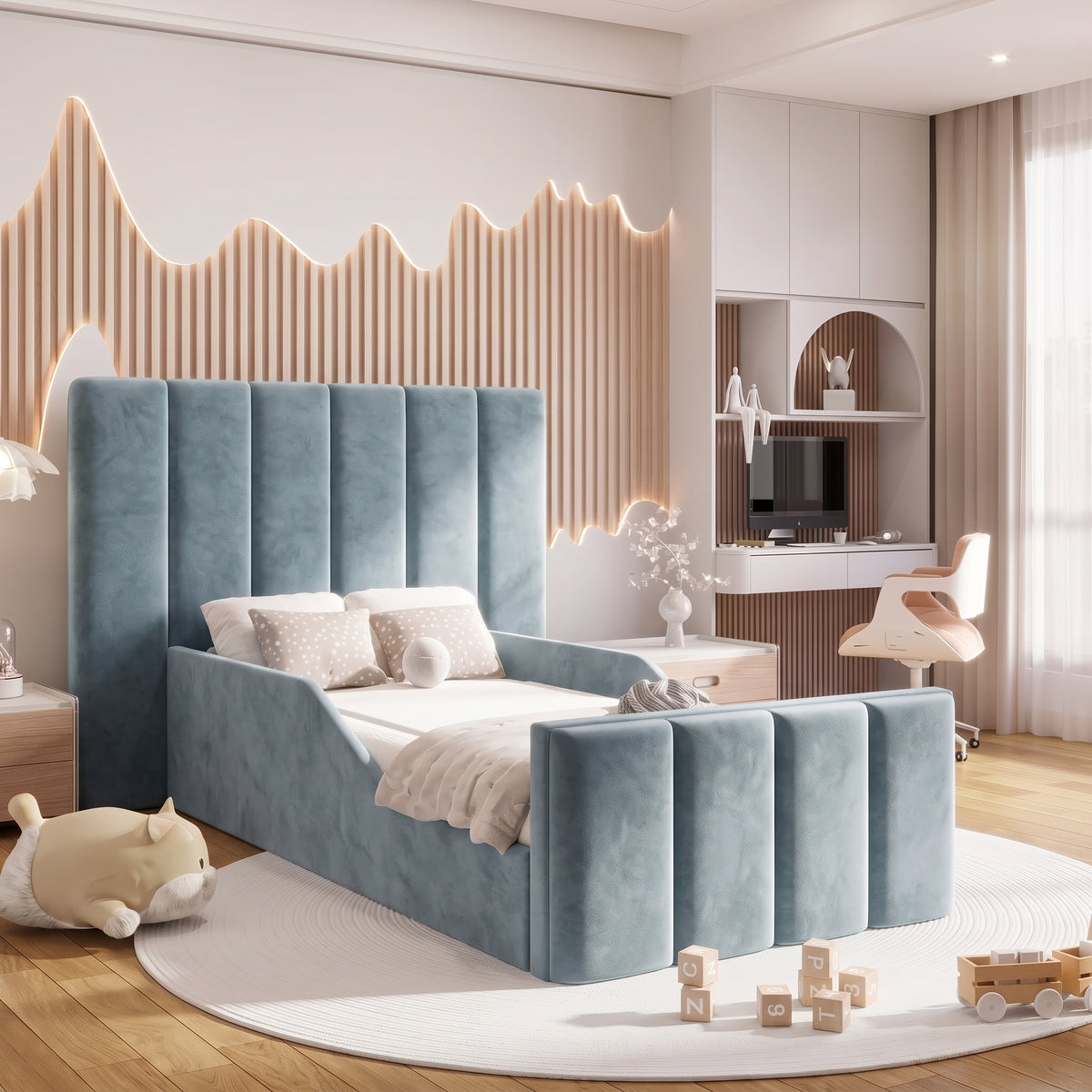 Plush Velvet Ice Blue