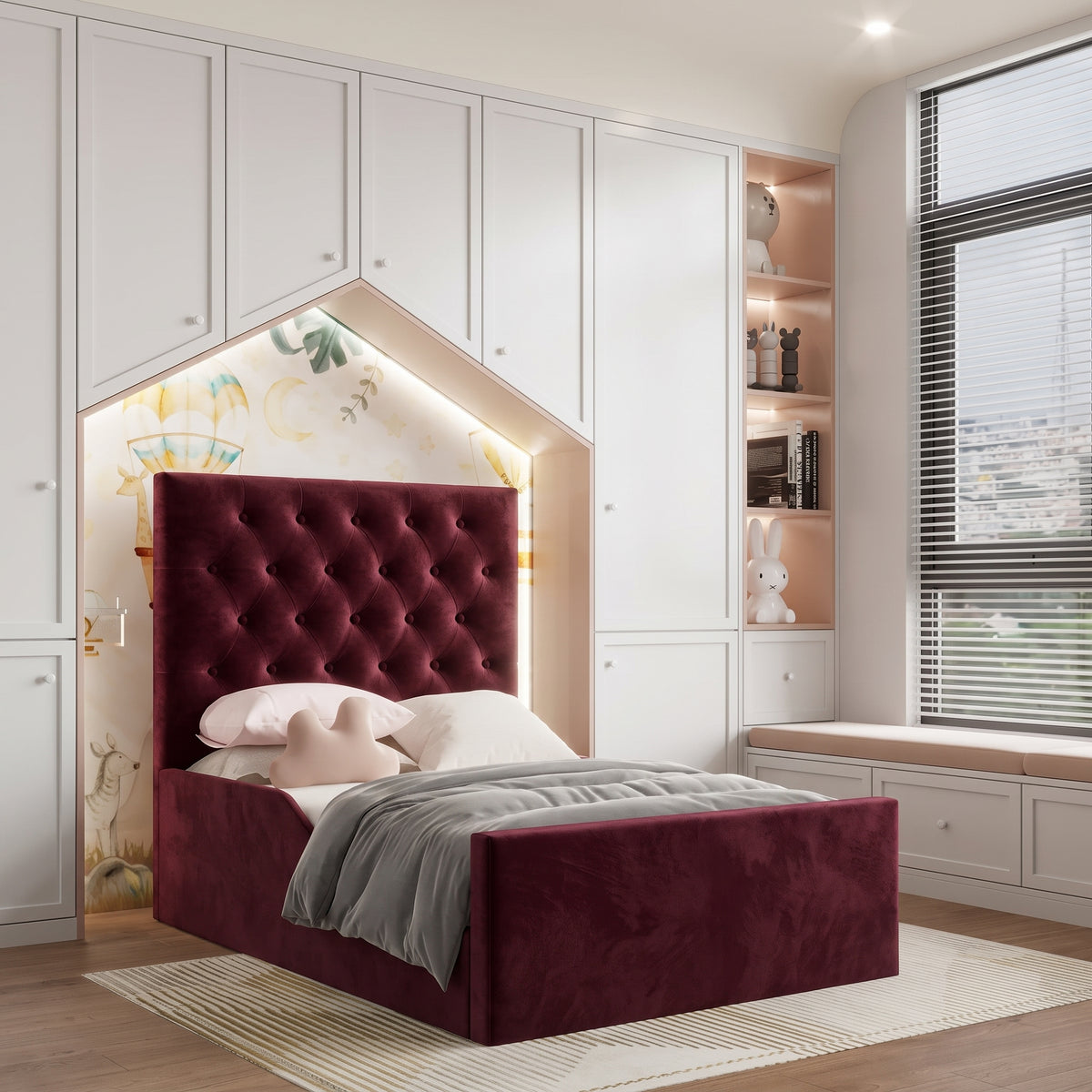 Plush Velvet Burgundy