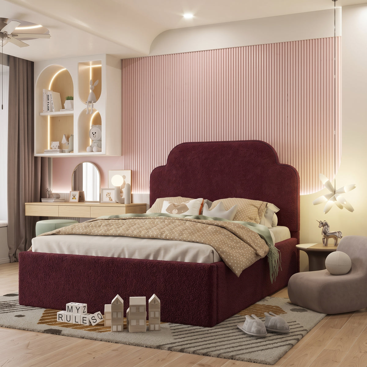 Plush Velvet Burgundy