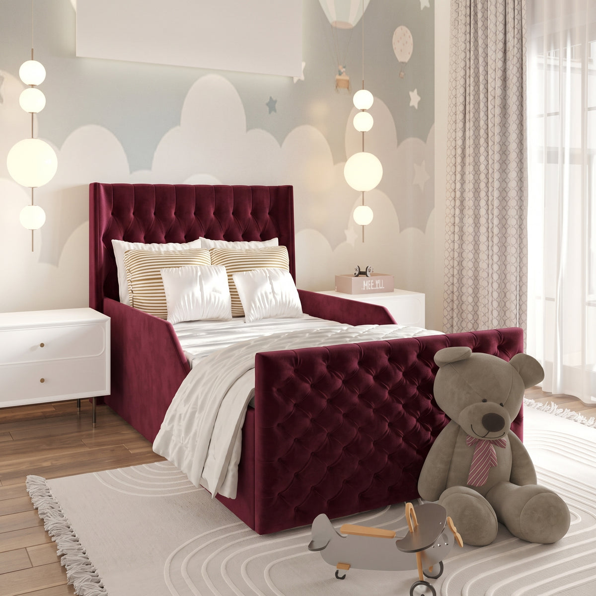Plush Velvet Burgundy