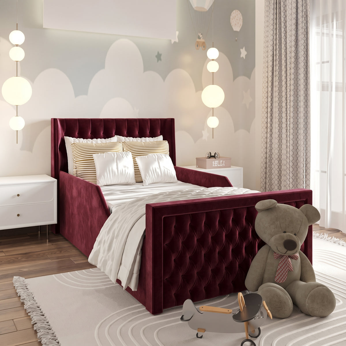 Plush Velvet Burgundy