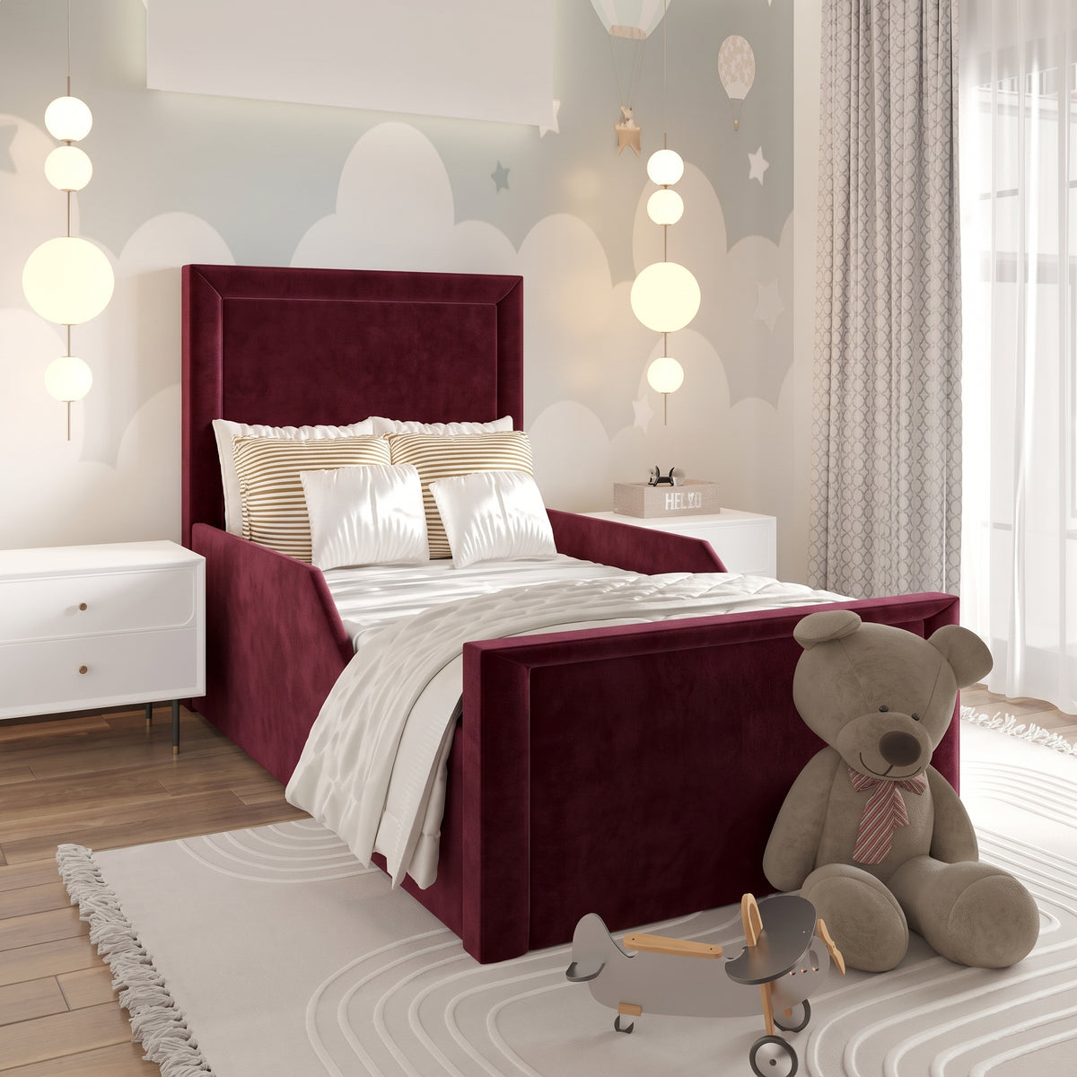 Plush Velvet Burgundy