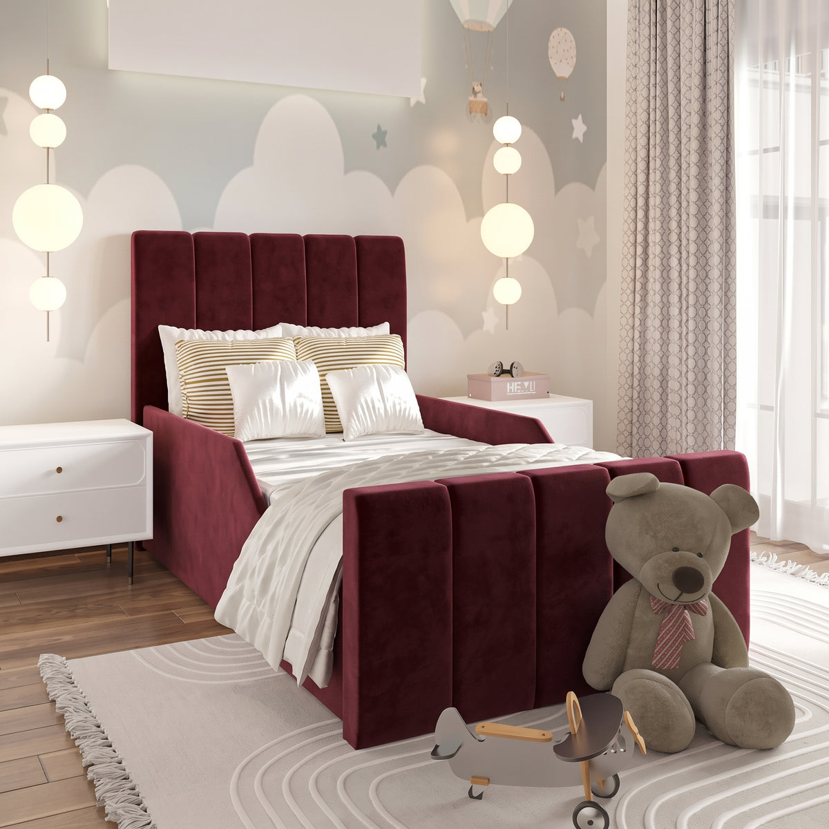 Plush Velvet Burgundy