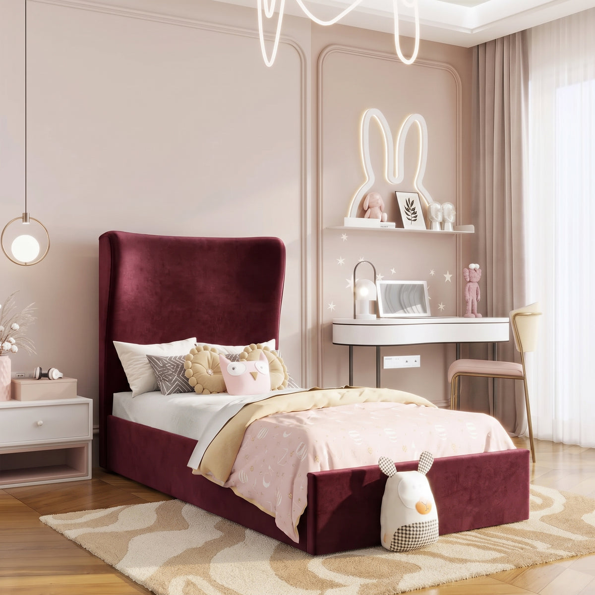 Plush Velvet Burgundy