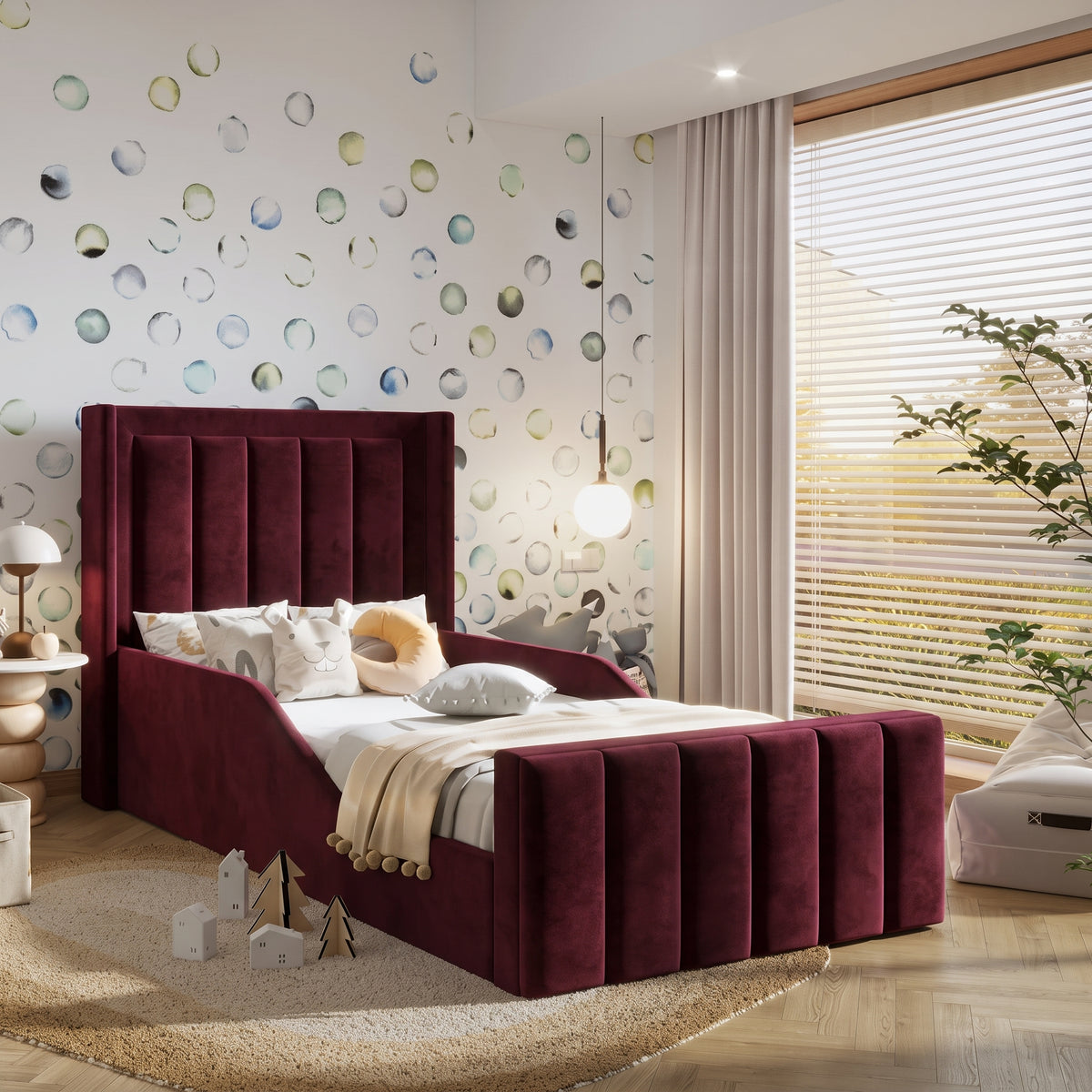 Plush Velvet Burgundy