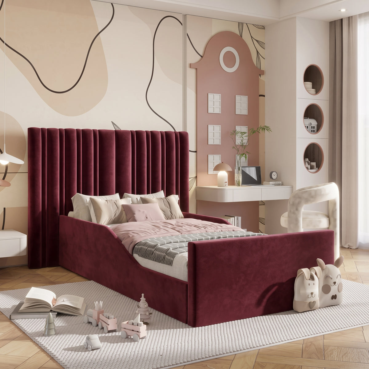 Plush Velvet Burgundy