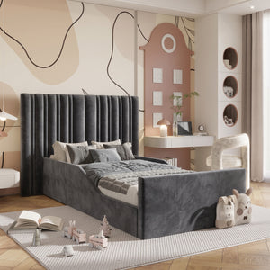 Plush Velvet Charcoal