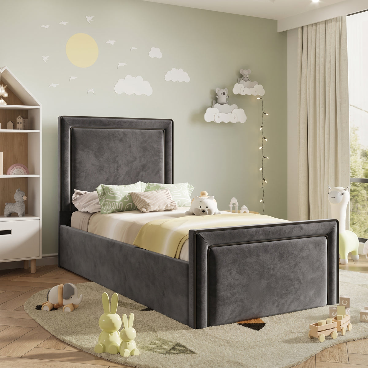 Plush Velvet Charcoal
