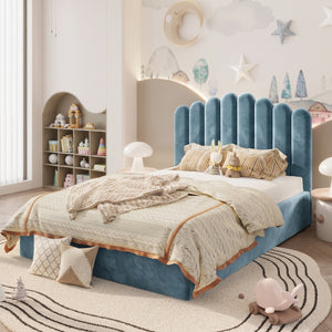 Plush Velvet Ice Blue