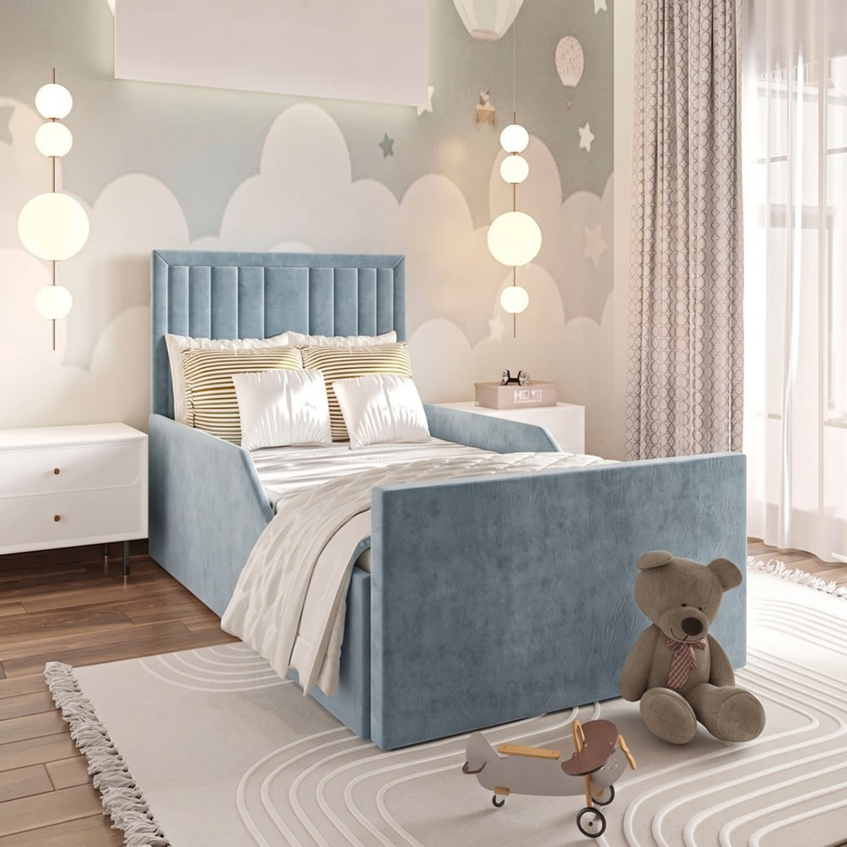 Plush Velvet Ice Blue