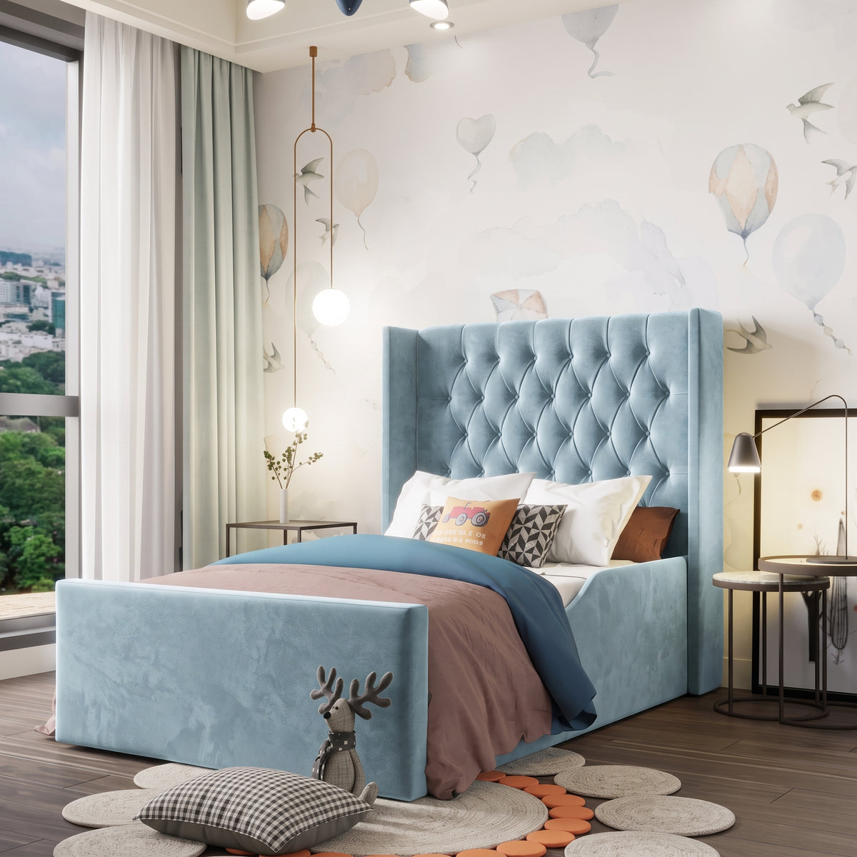 Plush Velvet Ice Blue