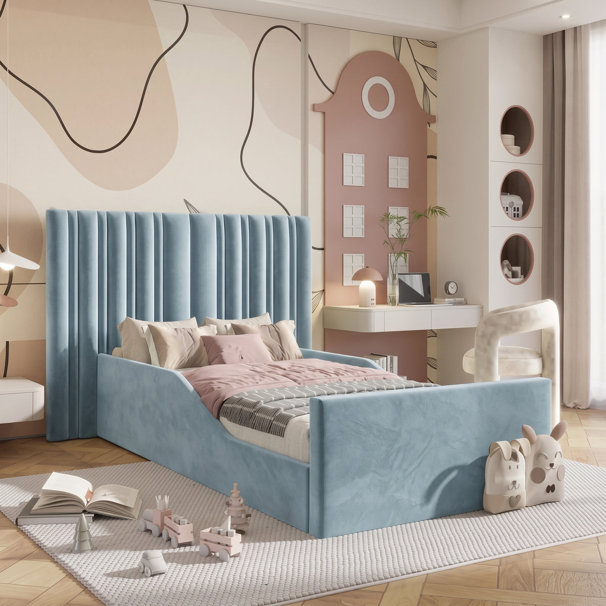 Plush Velvet Ice Blue