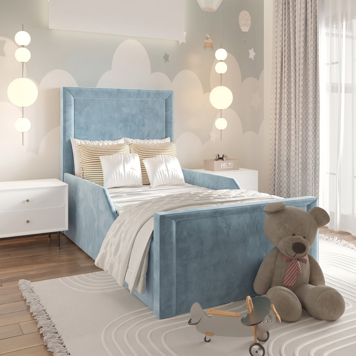 Plush Velvet Ice Blue
