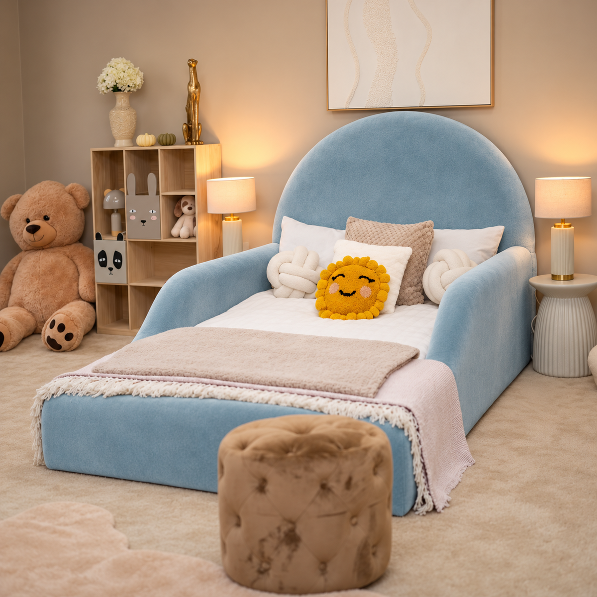 Plush Velvet Ice Blue