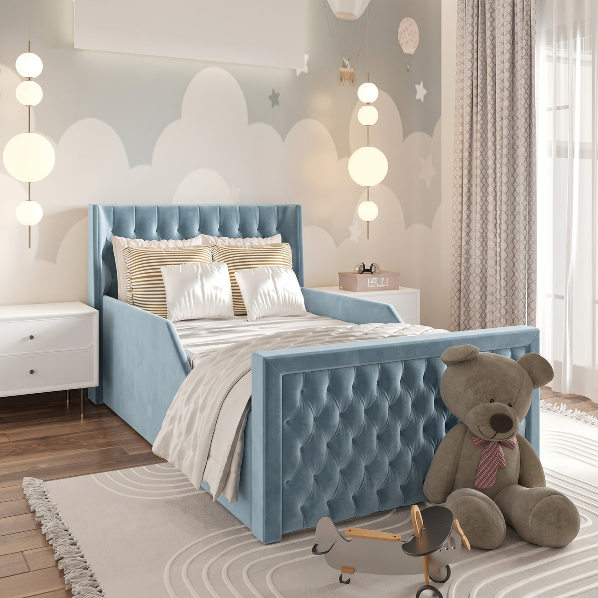 Plush Velvet Ice Blue