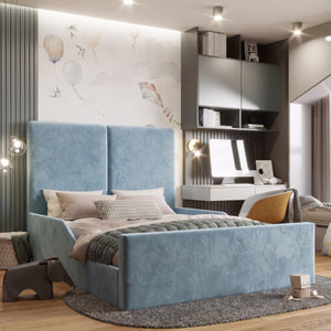 Plush Velvet Ice Blue