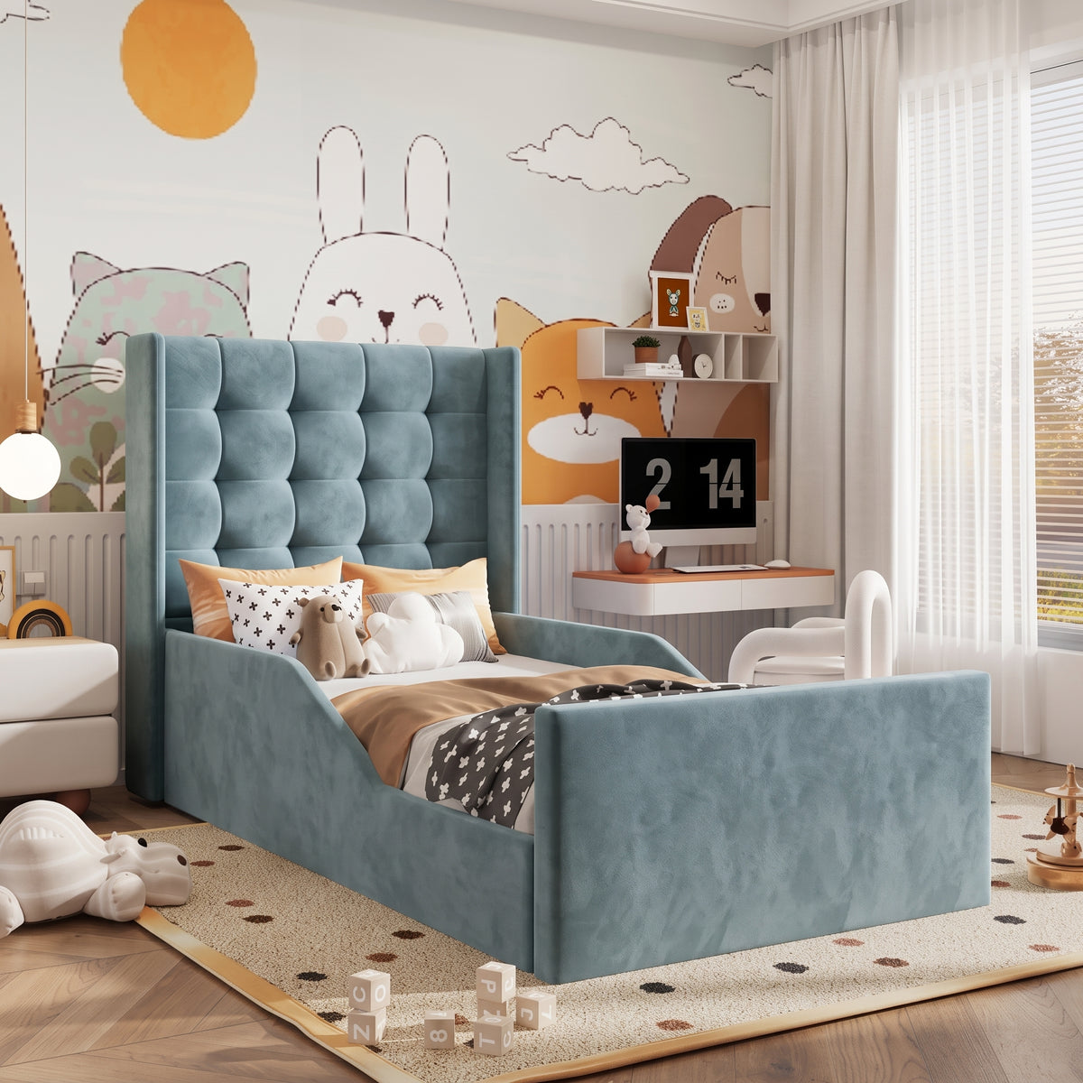 Plush Velvet Ice Blue