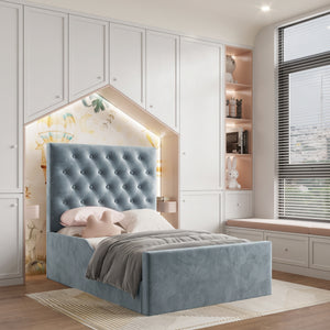 Plush Velvet Ice Blue